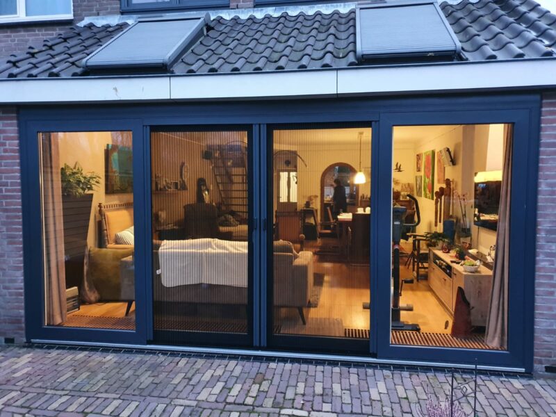 4 delige schuifpui kunststof - Afbeelding 2
