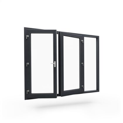 Kunststof openslaande deuren met zijlicht