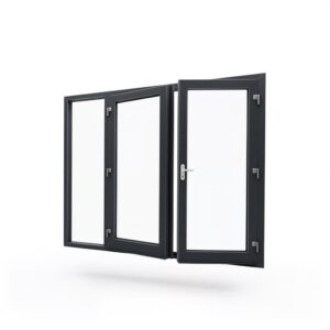 Zijlicht met kunststof openslaande deuren